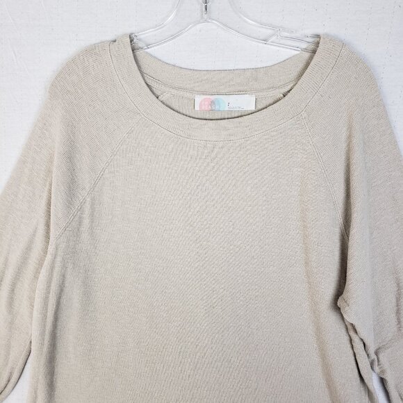 Free People FP Beach Sweater Tunic Cotton Knit Boho Minimalist size S Oversized - Picture 3 of 10